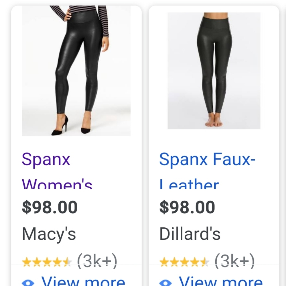 Black Faux Leather Leggings